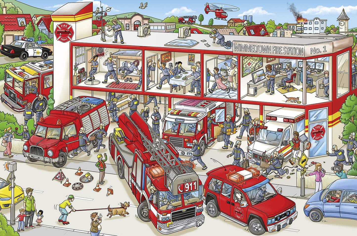 My Big Wimmelbook?-Fire Trucks!: A Look-and-Find Book (Kids Tell the Story)