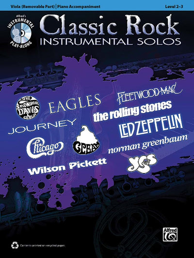 Classic Rock Instrumental Solos for Strings: Viola, Book & CD (Pop Instrumental Solo Series)