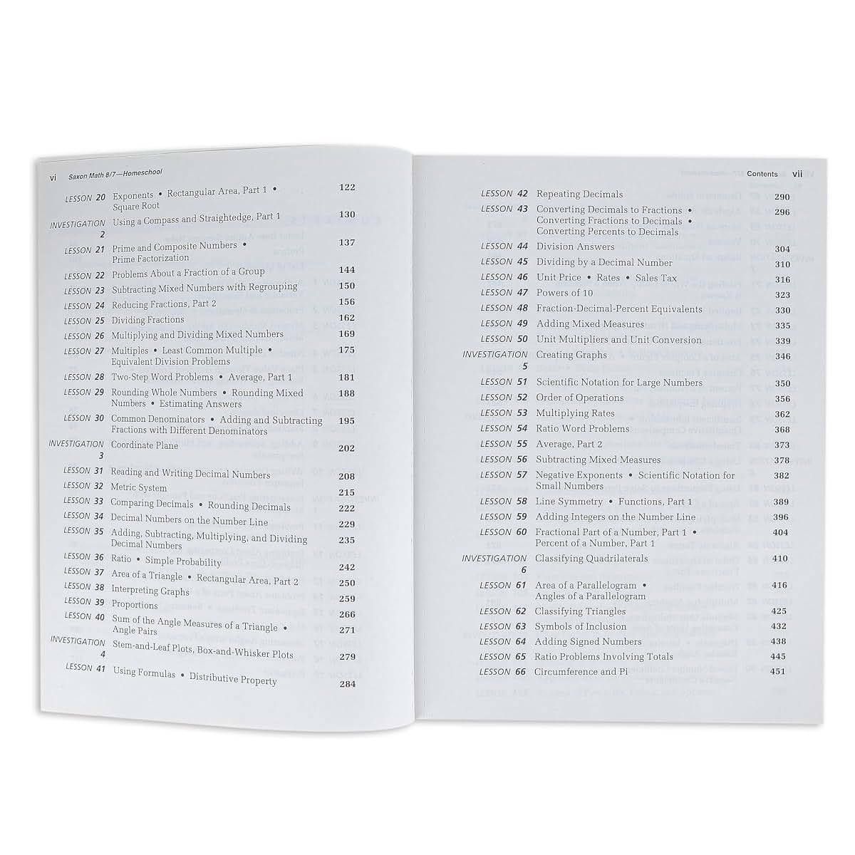 Saxon Math 8/7: Homeschool Student Text by Stephen Hake