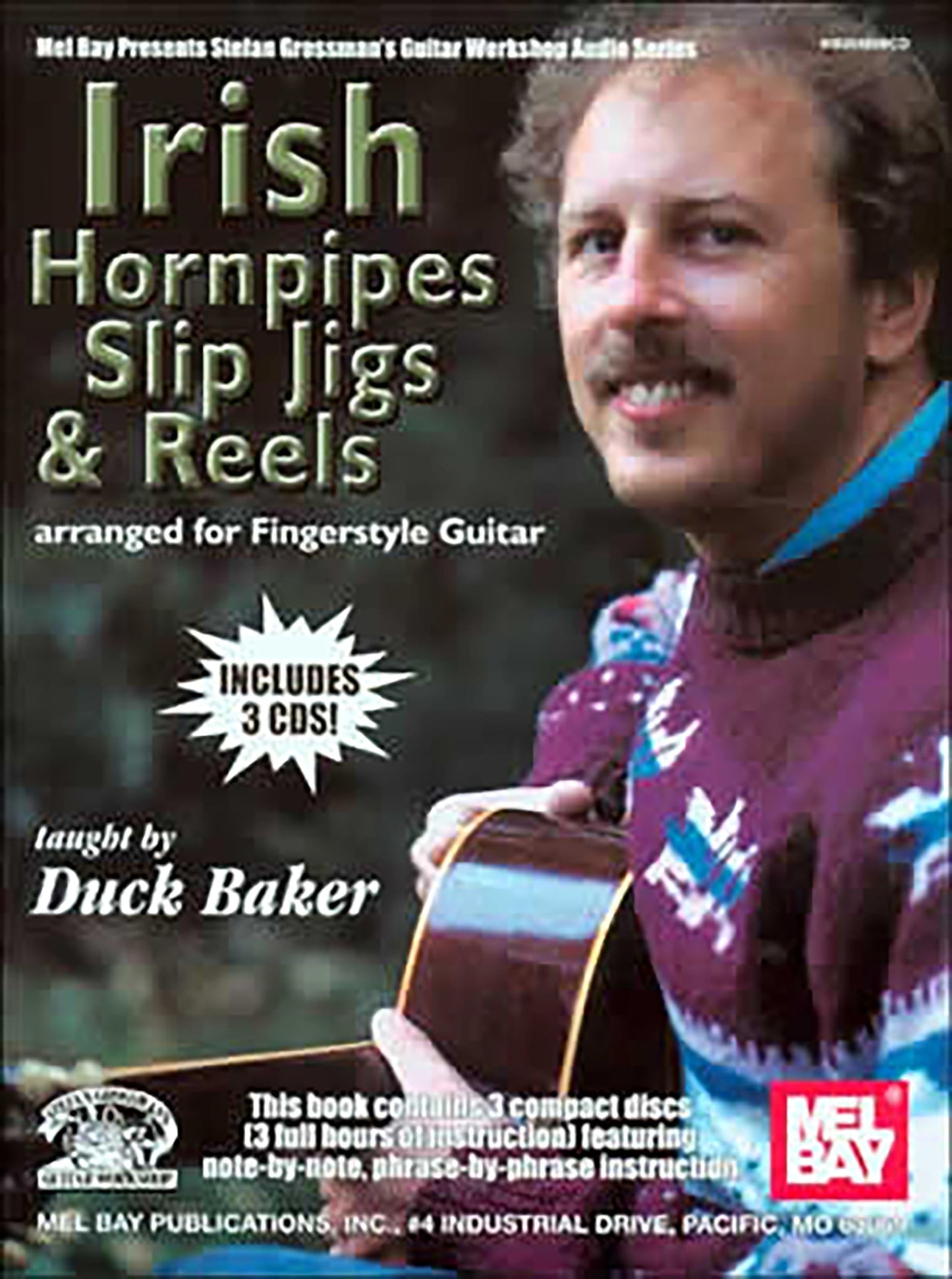 IRISH HORNPIPES, SLIP JIGS & REELS FINGERSTYLE Guitar Book/C