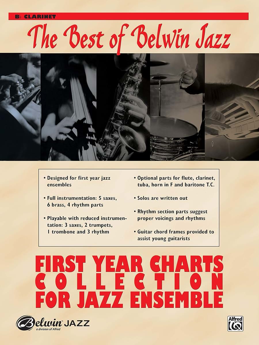 First Year Charts Collection for Jazz Ensemble: B-flat Clarinet