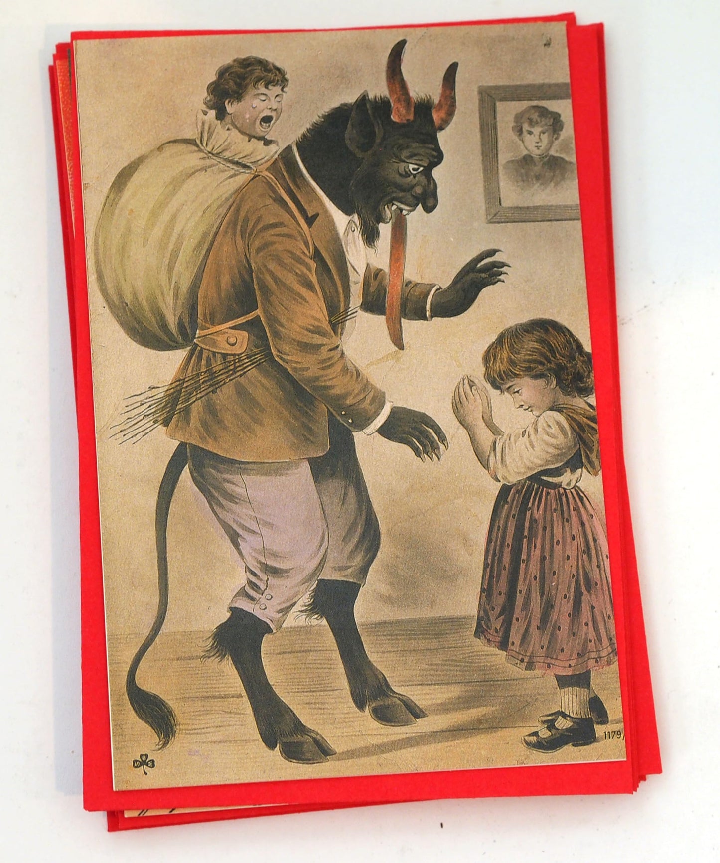 Krampus Greeting Cards Set One: 20 Assorted Cards in Deluxe Tin