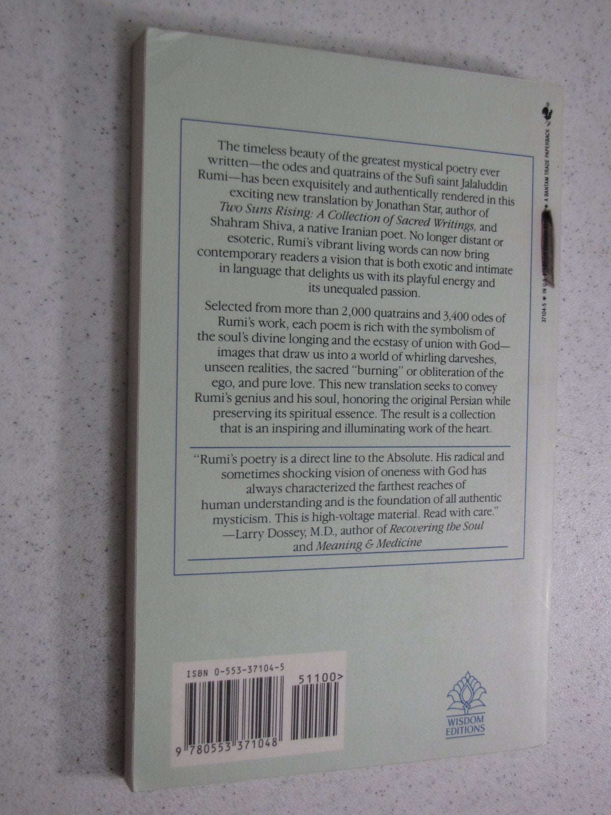 A Garden Beyond Paradise: The Mystical Poetry of Rumi by Jon