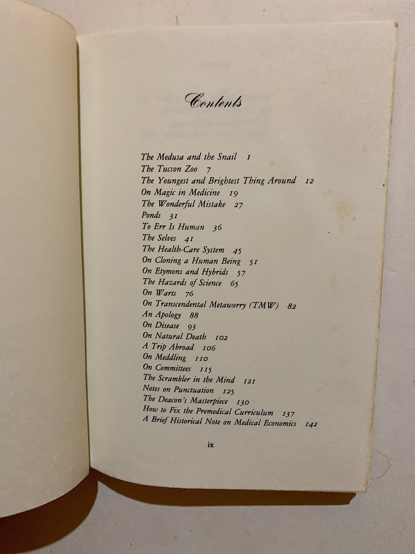 The Medusa and the Snail: More Notes of a Biology Watcher by