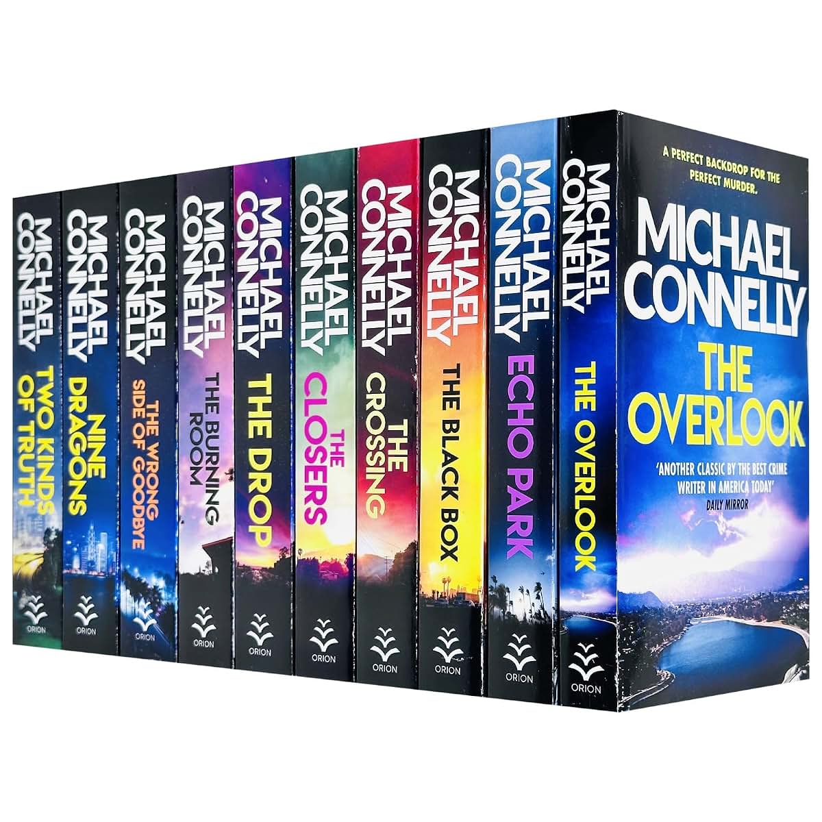 Harry Bosch Series (Book 11-20) by Michael Connelly 10 Books Collection Set (The Closers, Echo Park, The Overlook, Nine Dragons, The Drop, The Black Box, The Burning Room, The Crossing & Two More...)