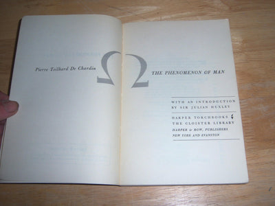 The Phenomenon of Man (Harper Torchbooks) by Pierre Teilhard