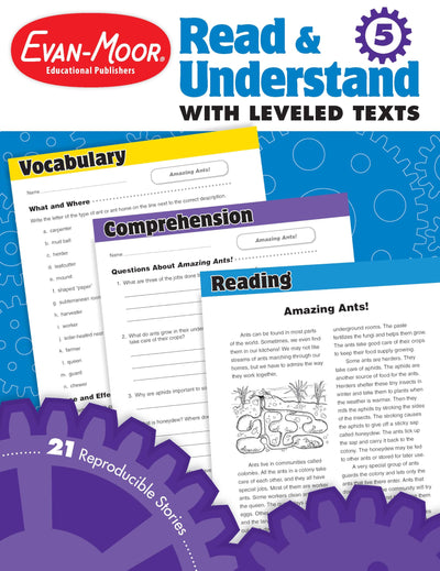 Read & Understand with Leveled Texts, Grade 5