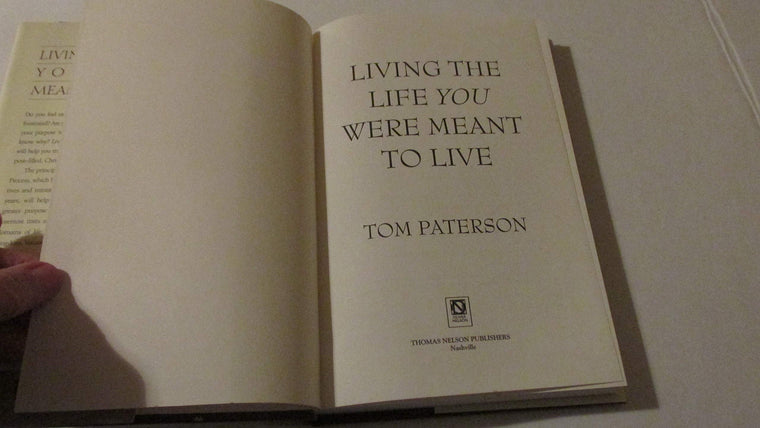 Living the Life You Were Meant to Live — back cover