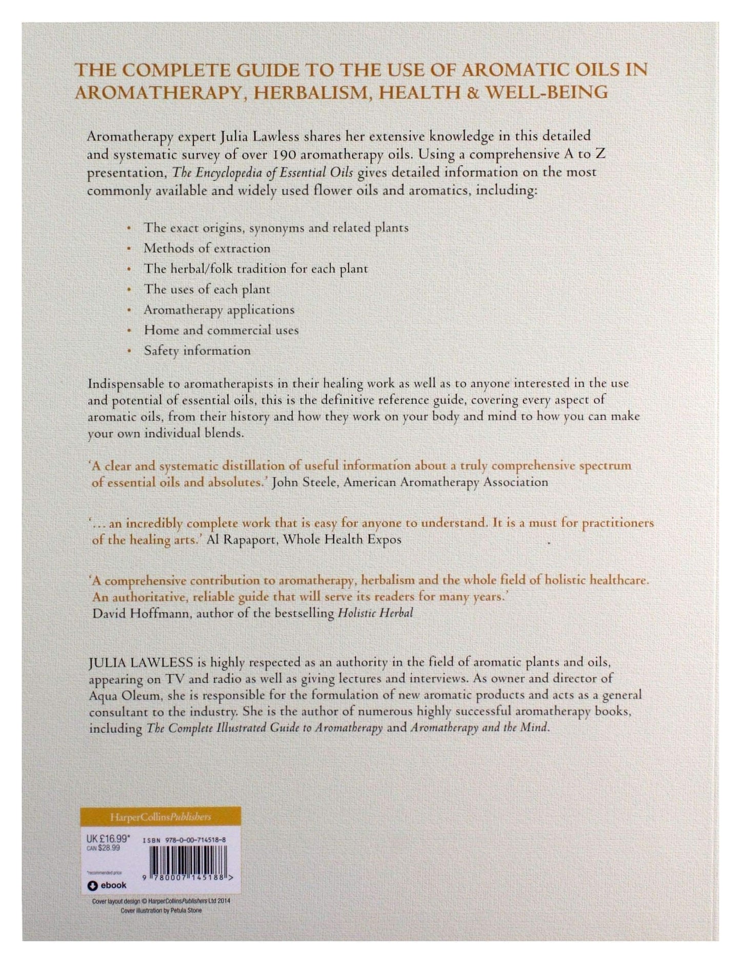 Encyclopedia of Essential Oils: The complete guide to the us