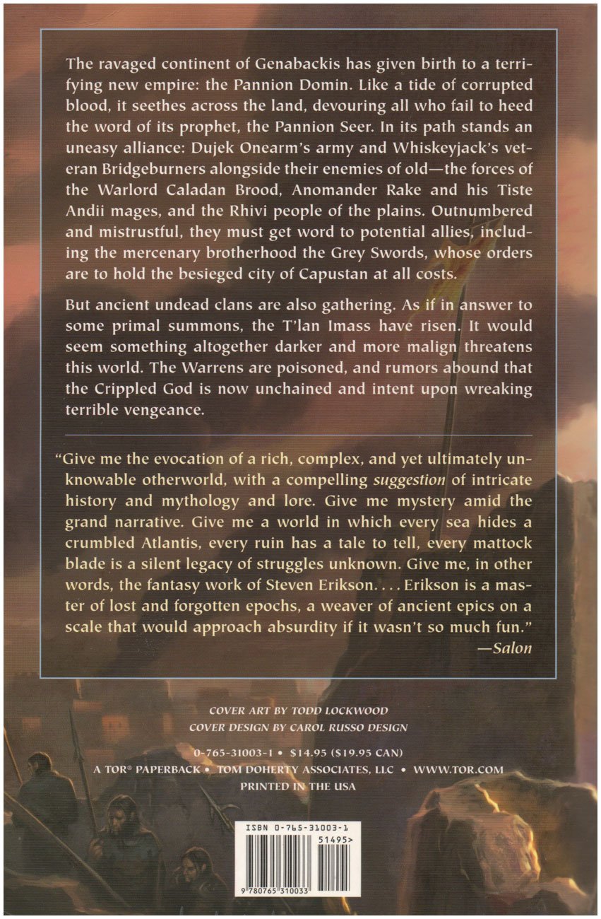 Memories of Ice (The Malazan Book of the Fallen, Book 3) by