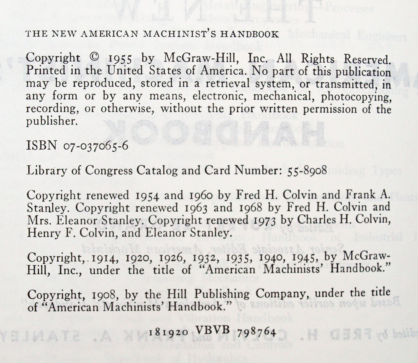 The New American Machinist's Handbook