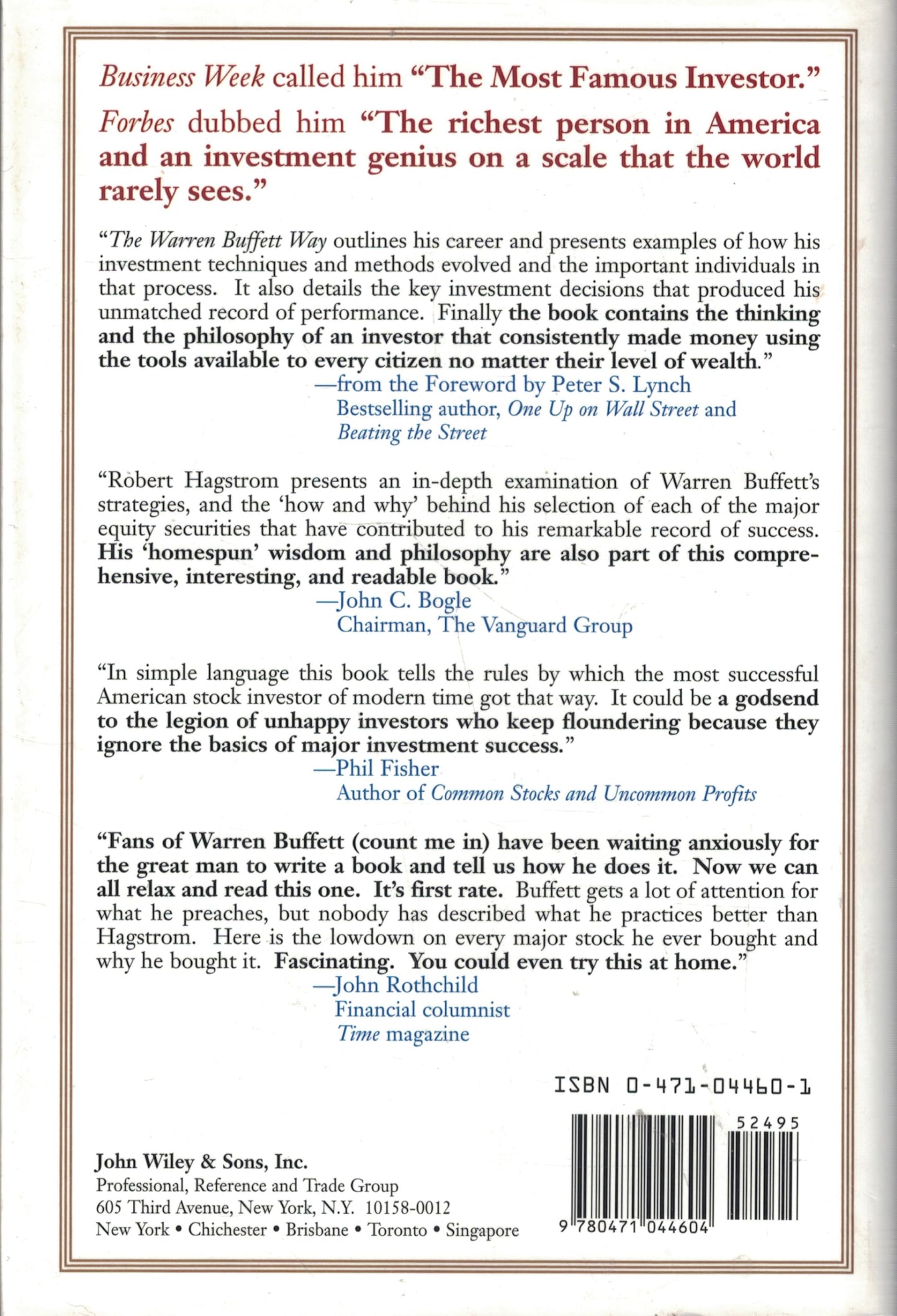 The Warren Buffett Way: Investment Strategies of the Worlds Greatest Investor