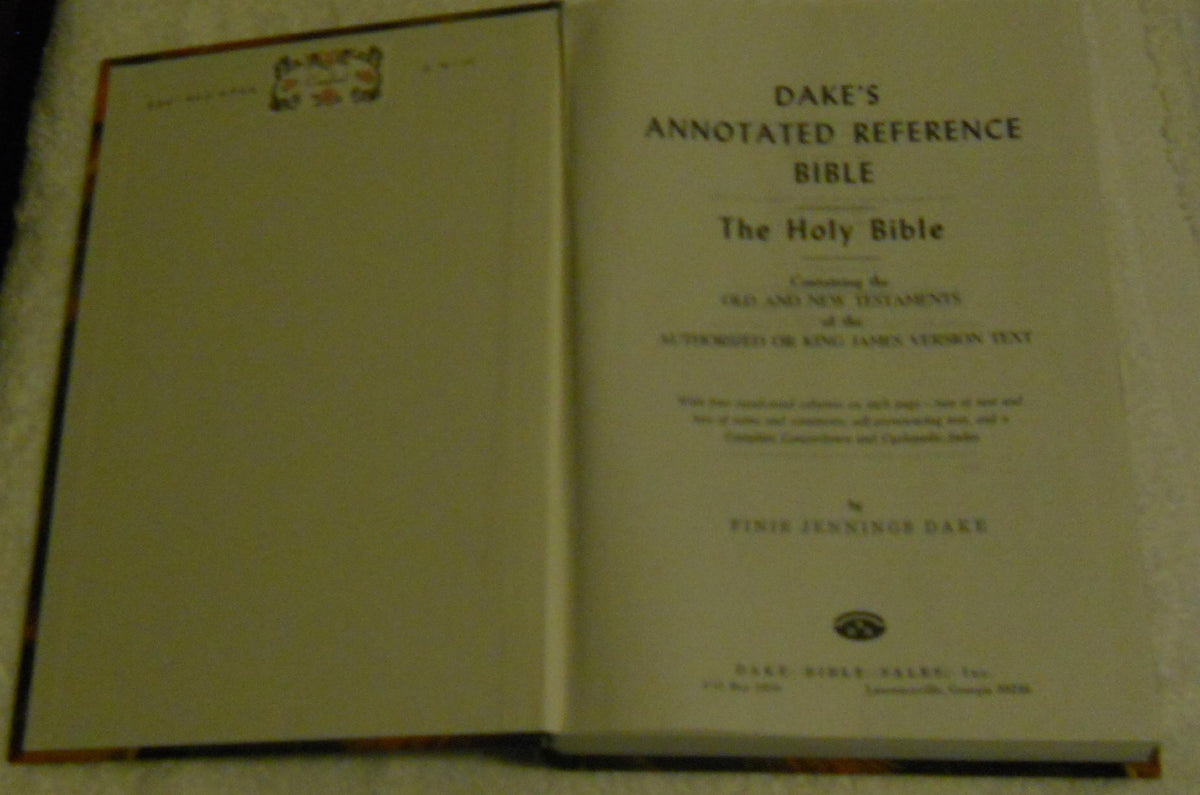 Dake Annotated Reference Bible-KJV