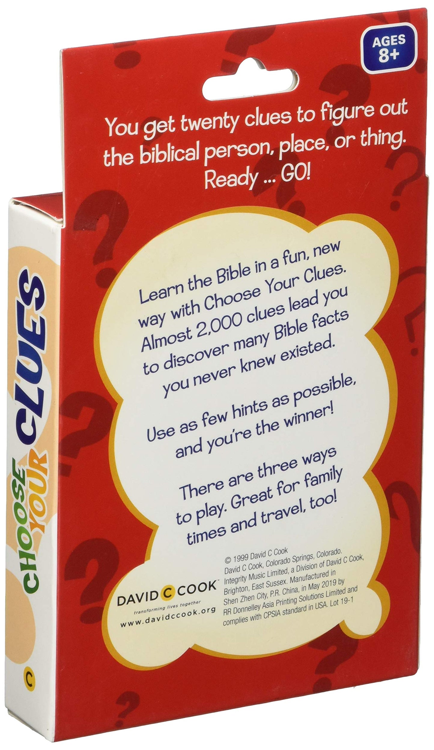 Choose Your Clues: A Bible Guessing Game