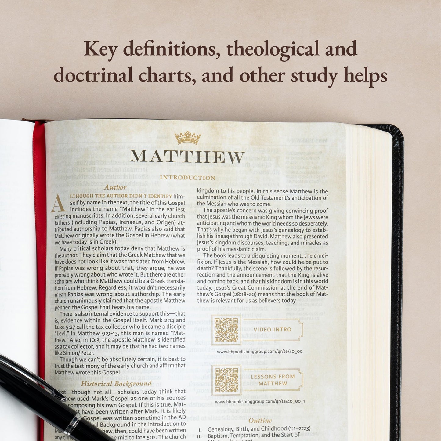 CSB Tony Evans Study Bible, Black/Brown LeatherTouch, Black Letter, Study Notes and Commentary, Articles, Videos, Charts, Easy-to-Read Bible Serif Type