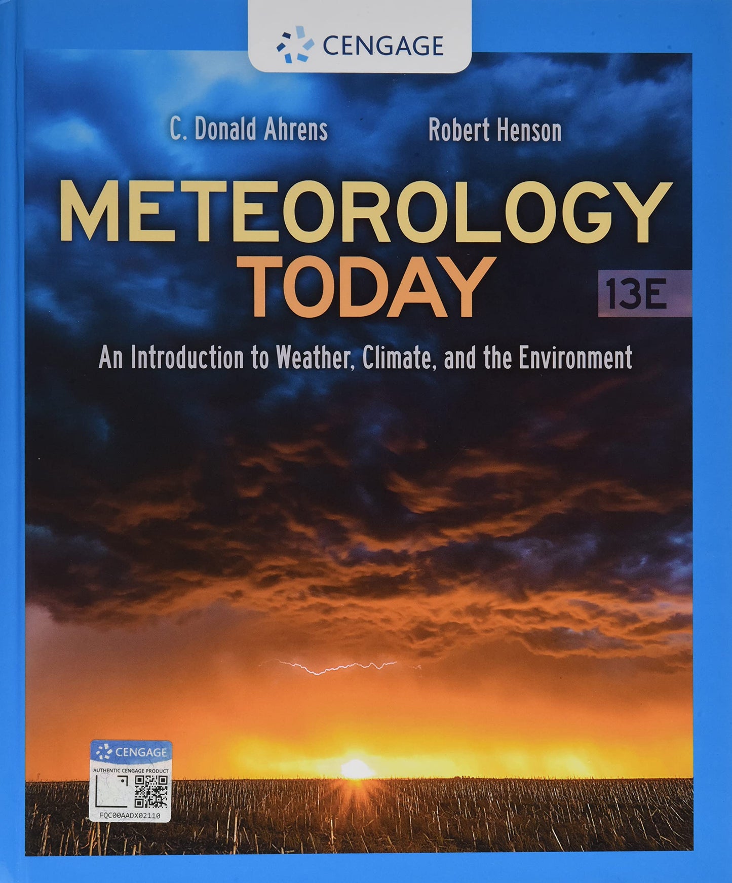 Meteorology Today: An Introduction to Weather, Climate, and