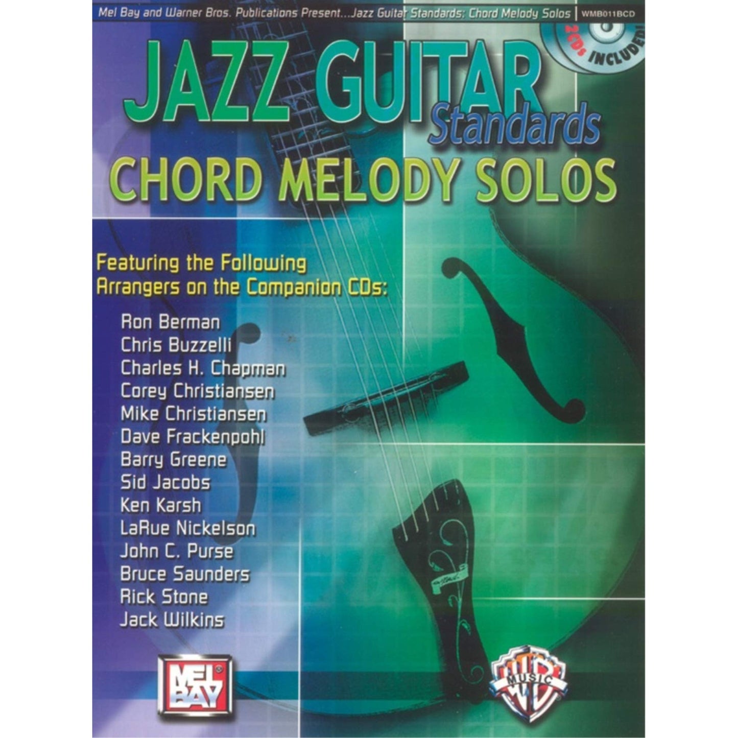 Mel Bay Jazz Guitar Standards Chord Melody Solos Book & CD