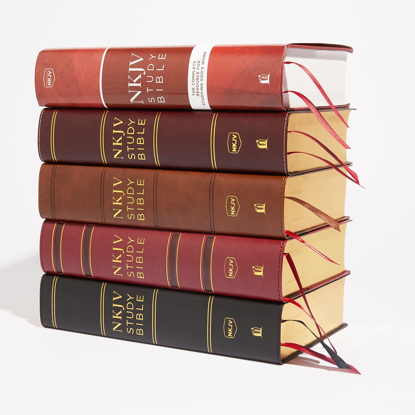 NKJV Study Bible, Leathersoft, Brown, Thumb Indexed, Comfort Print: The Complete Resource for Studying Gods Word