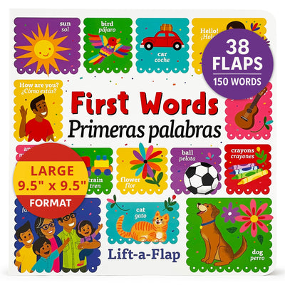 Over 150 English-Spanish First Words Bilingual Lift-a-Flap Board Book / Primeras Palabras / Espaol/Children's Dual Language (English and Spanish Edition)