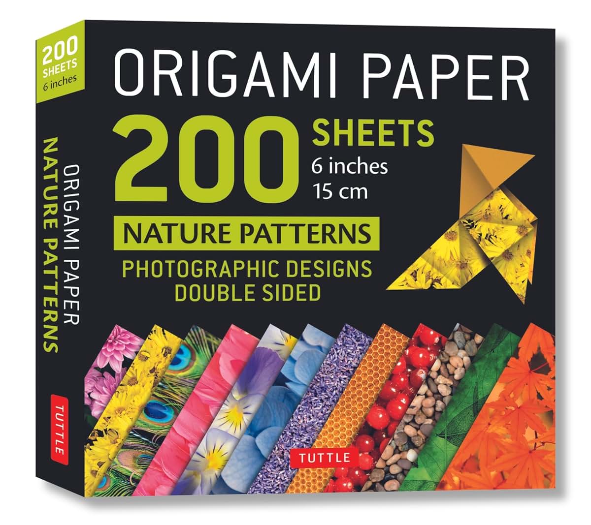 Origami Paper 200 sheets Nature Patterns 6" (15 cm): Tuttle Origami Paper: High-Quality Double Sided Origami Sheets Printed with 12 Different Designs (Instructions for 6 Projects Included)