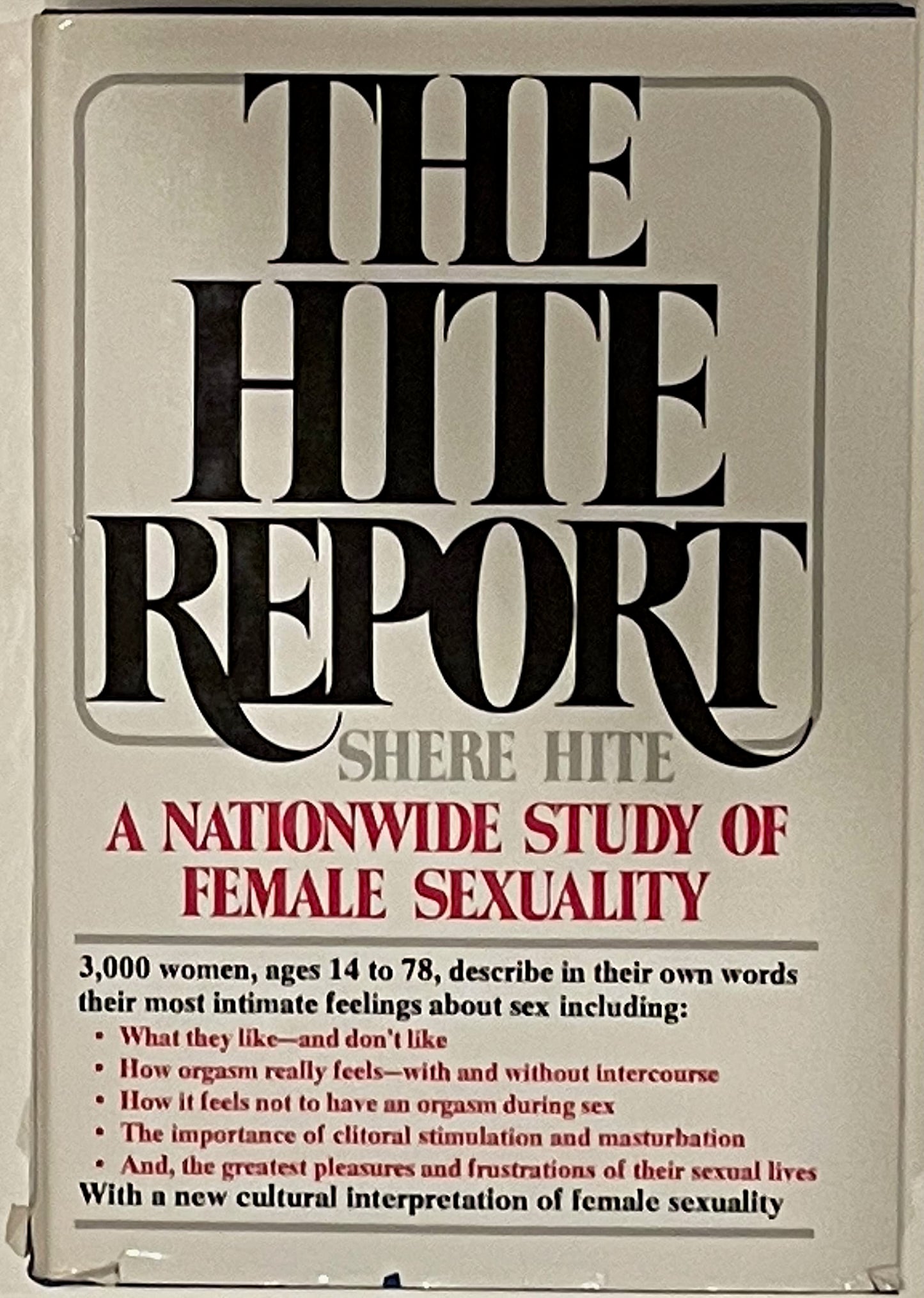 Hite Report * A Nationwide Study Of Female Sexuality