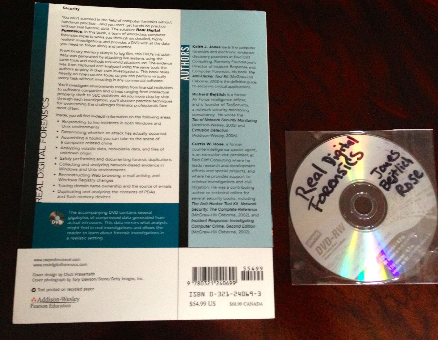 Real Digital Forensics: Computer Security and Incident Response