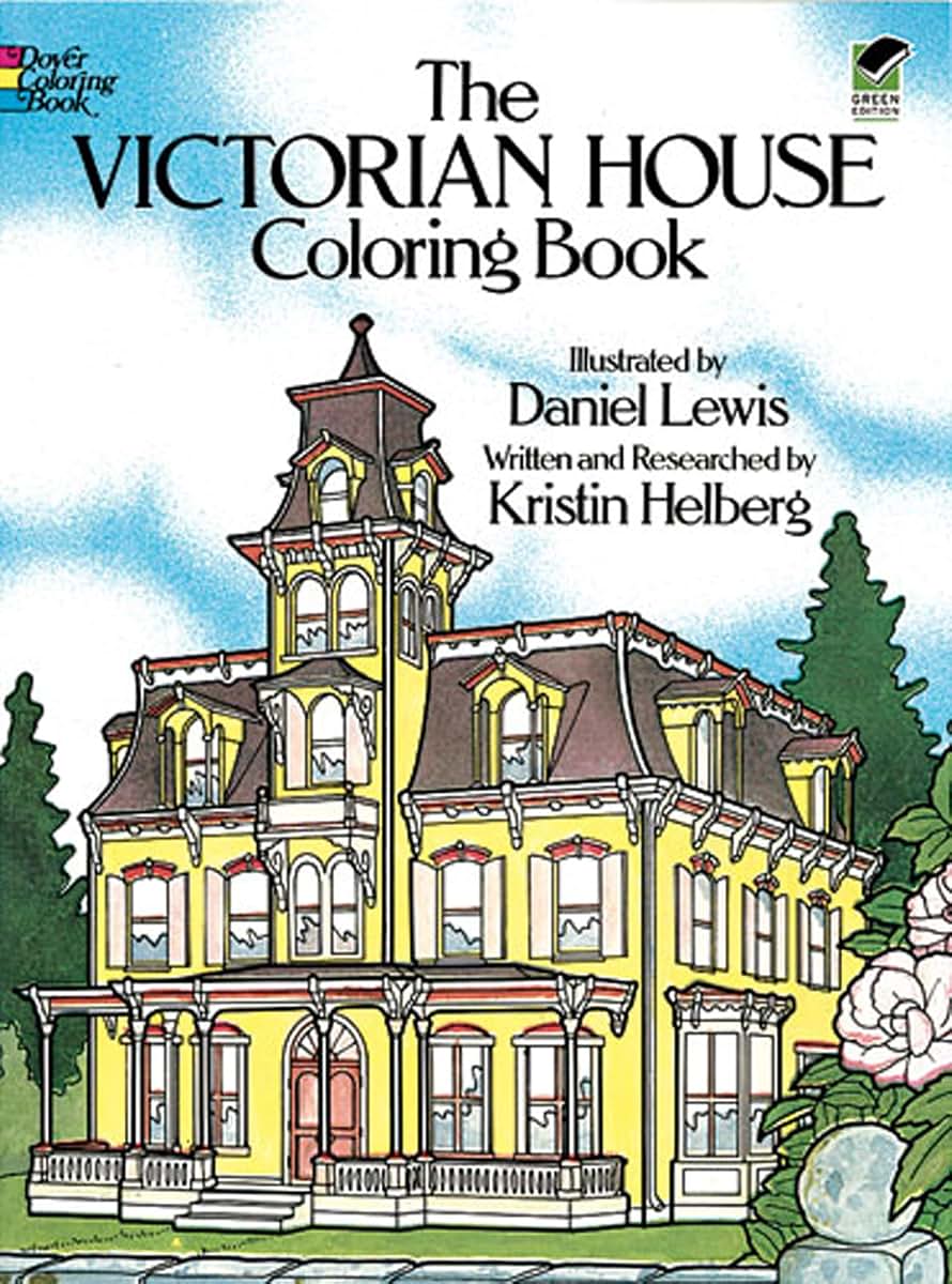 The Victorian House Coloring Book