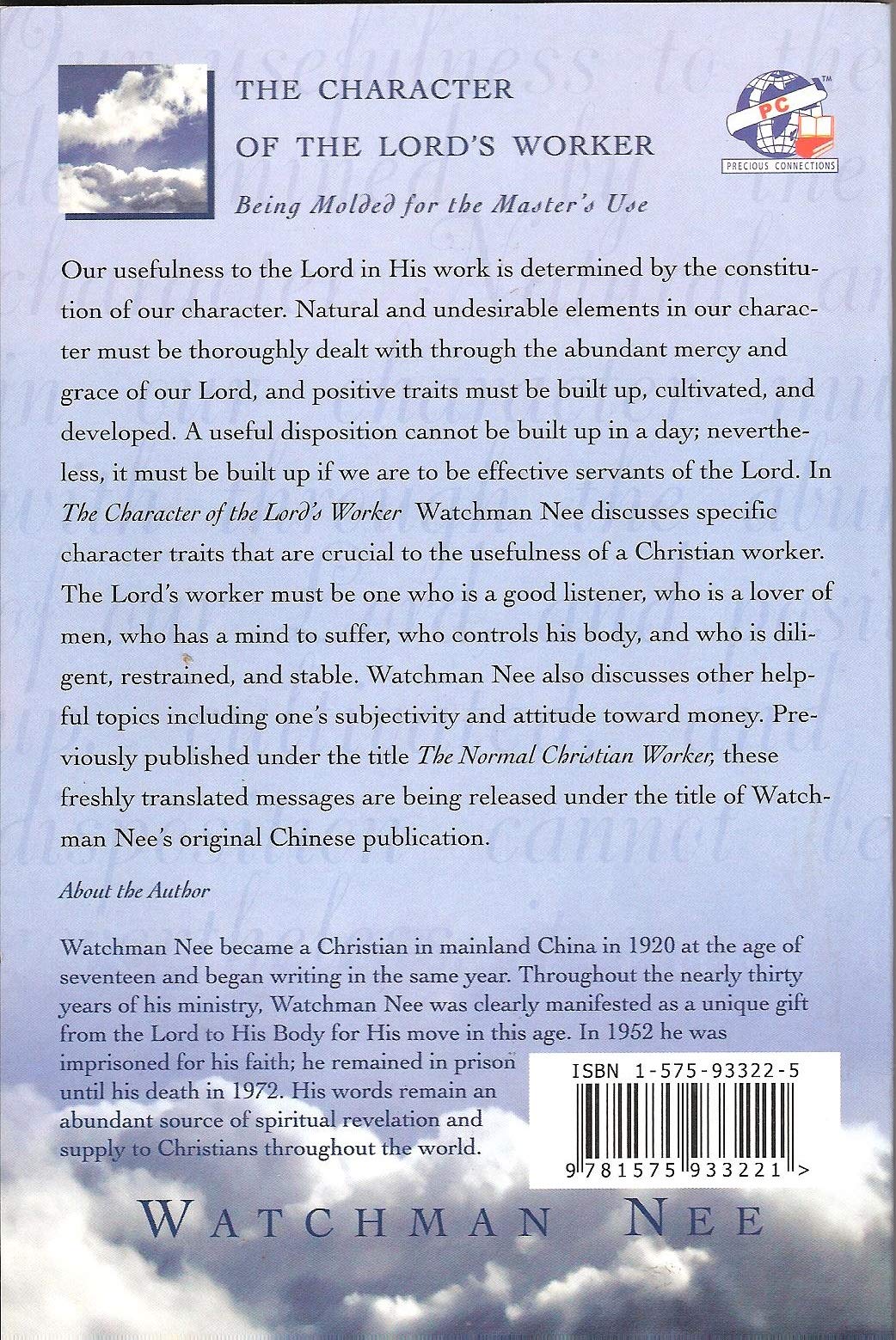 The Character of the Lord's Worker