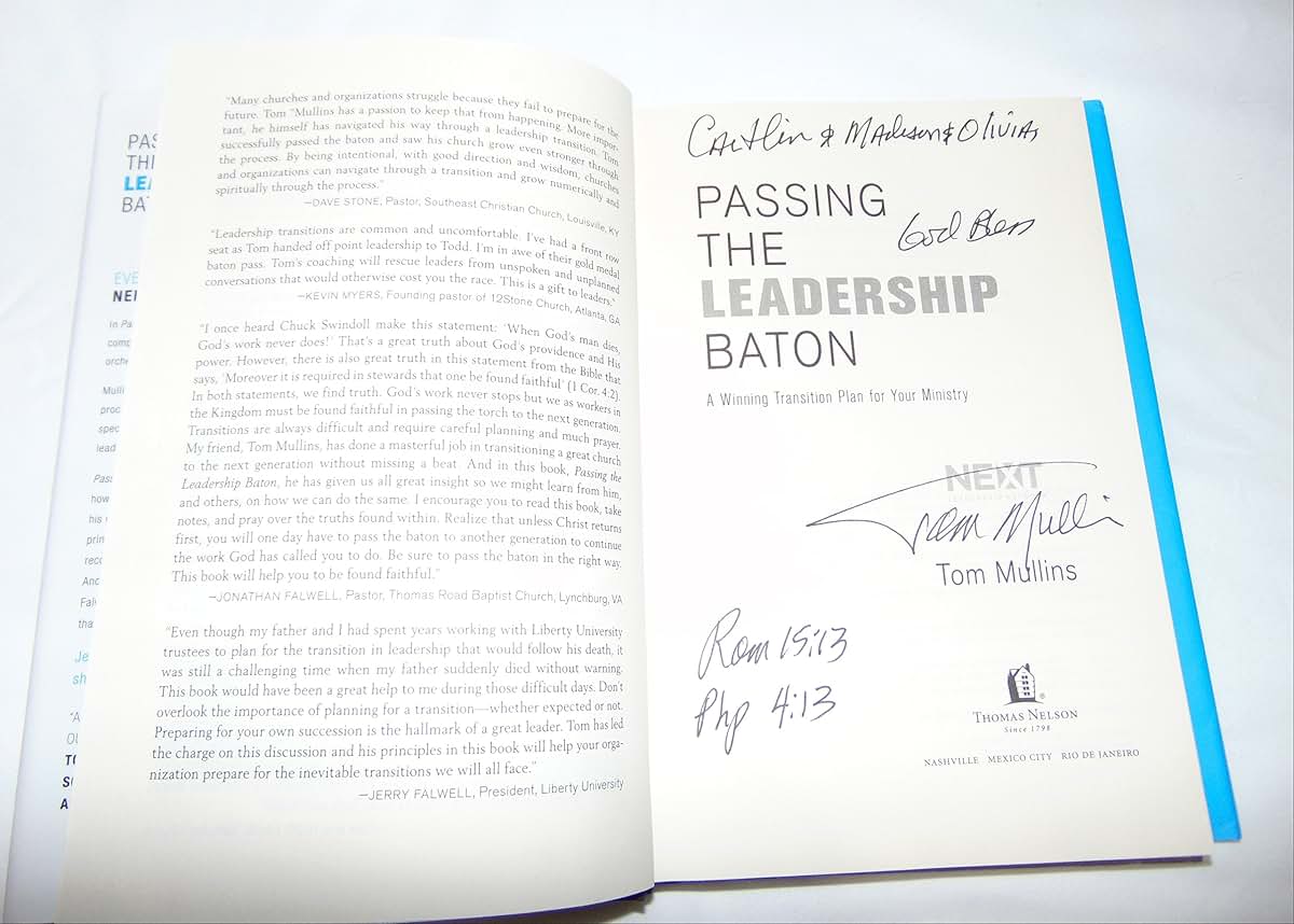 Passing the Leadership Baton: A Winning Transition Plan for