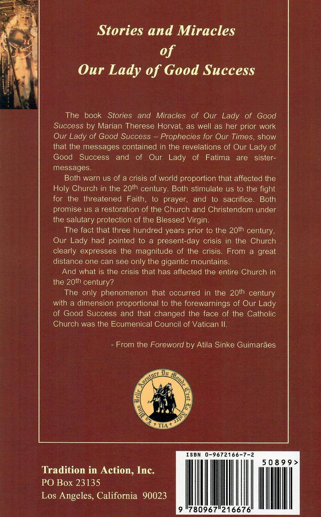 Stories and Miracles of Our Lady of Good Success, Book Two