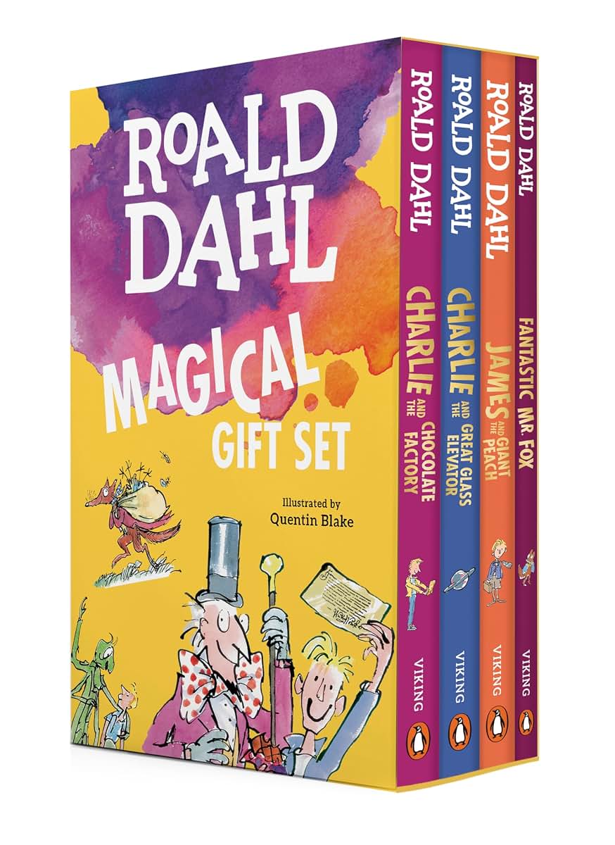 Roald Dahl Magical Gift Boxed Set (4 Books) by Miakarts Books