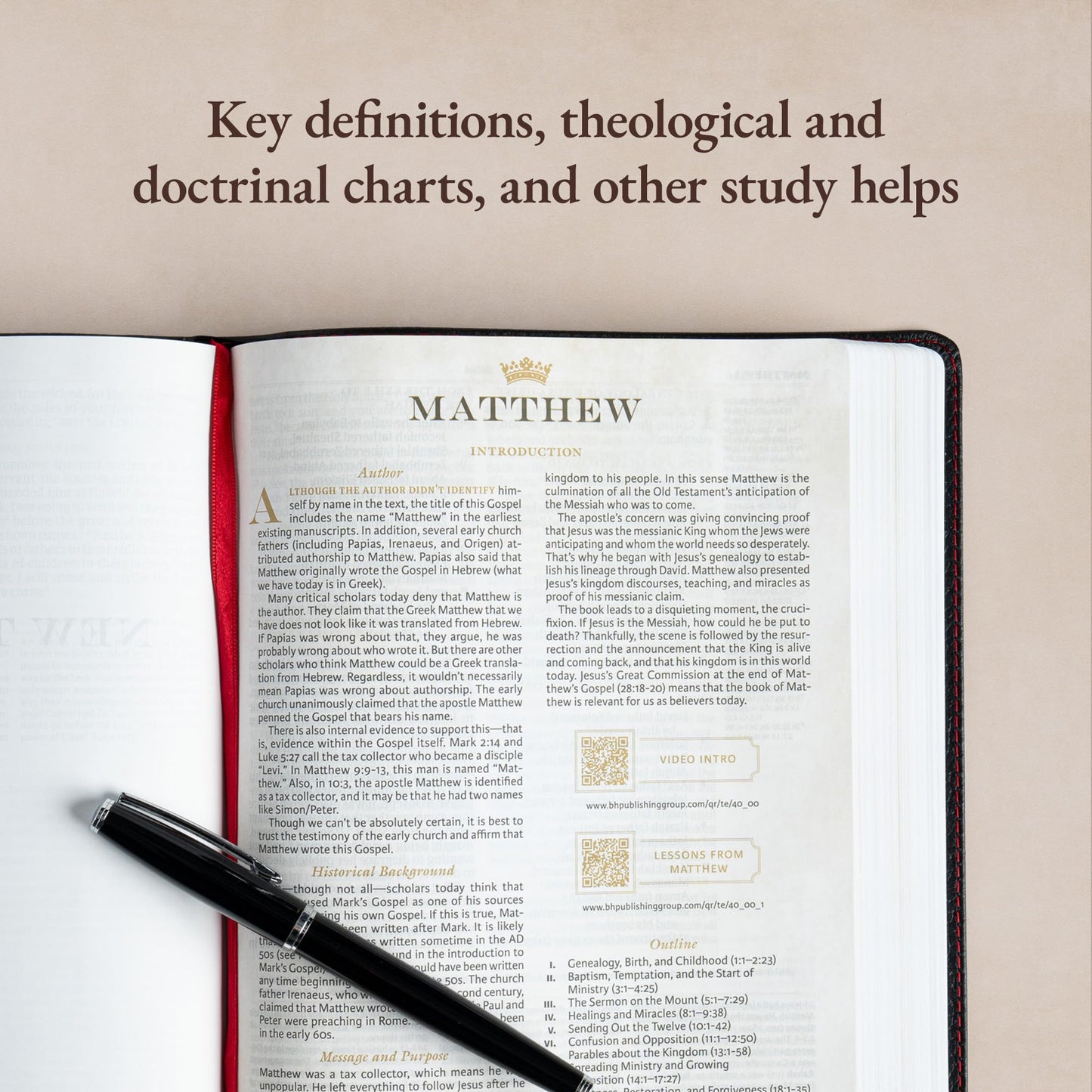 CSB Tony Evans Study Bible, Black Genuine Leather, Black Letter, Study Notes and Commentary, Articles, Videos, Charts, Easy-to-Read Bible Serif Type