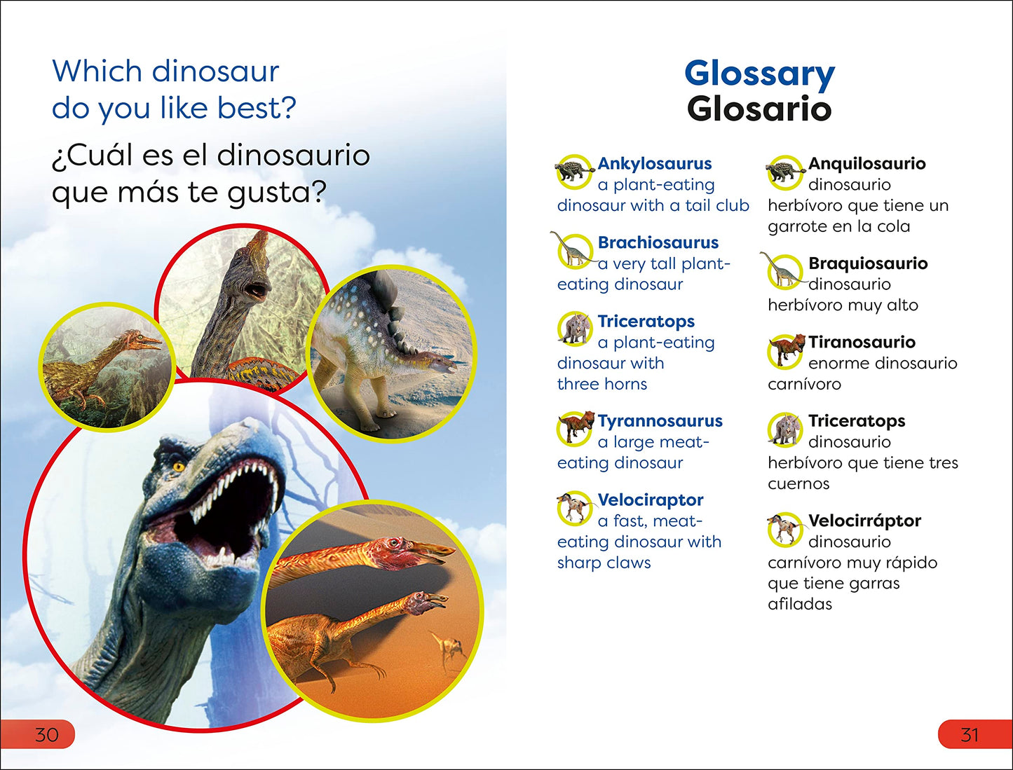 DK Super Readers Pre-Level English-Spanish Bilingual Meet the Dinosaurs - Conoce los dinosaurios