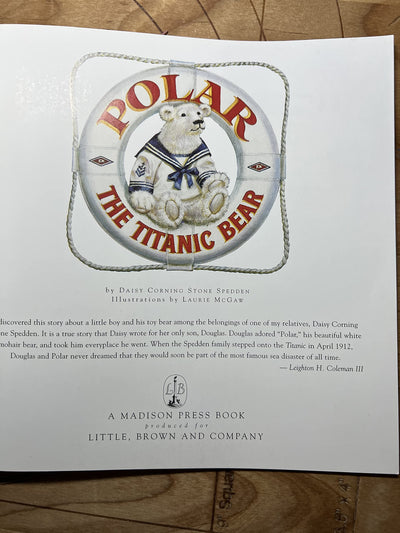 Polar the Titanic Bear by Daisy Corning Stone Spedden