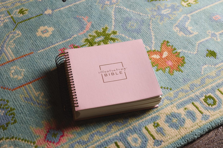 NIV, Spiral-bound Illustrating Bible, Leathersoft Spiral, Pink: Draw, Write, and Reflect Your Way Through Scripture — back cover