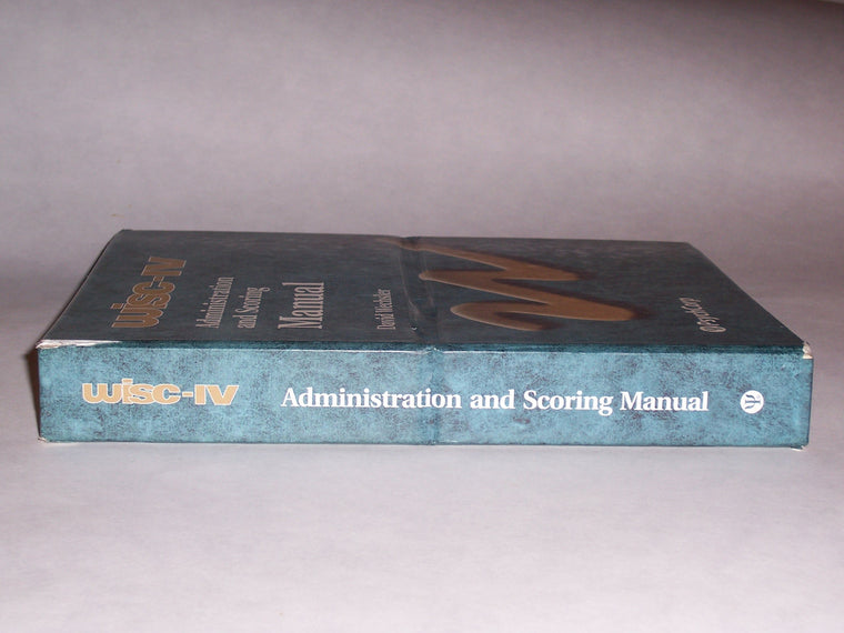 WISC-IV Administration and Scoring Manual (Wechsler Intelligence Scale for Children- Fourth Edition) — back cover