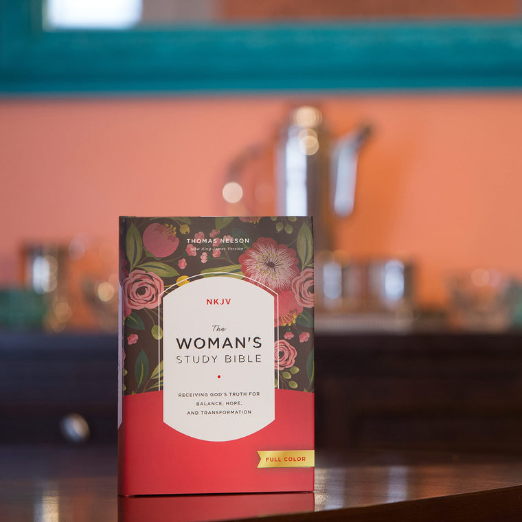 NKJV, The Woman's Study Bible, Hardcover, Red Letter, Full-Color Edition: Receiving God's Truth for Balance, Hope, and Transformation — back cover