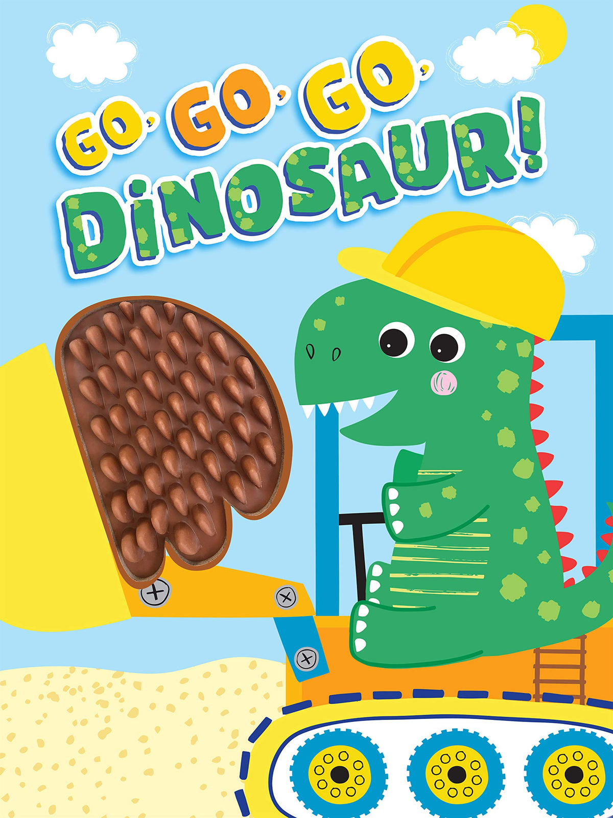 Go, Go, Go, Dinosaur - Silicone Touch and Feel Board Book - Sensory Board Book