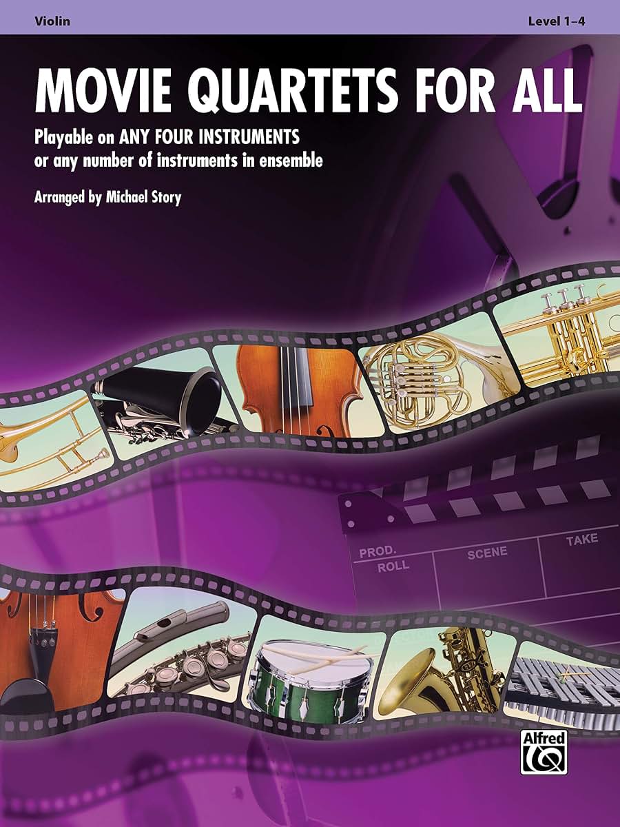 Movie Quartets for All: Violin (For All Series)