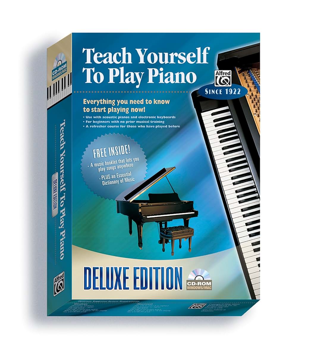Alfred's Teach Yourself to Play Piano: Everything You Need to Know to Start Playing Now!, CD-ROM (Teach Yourself Series)