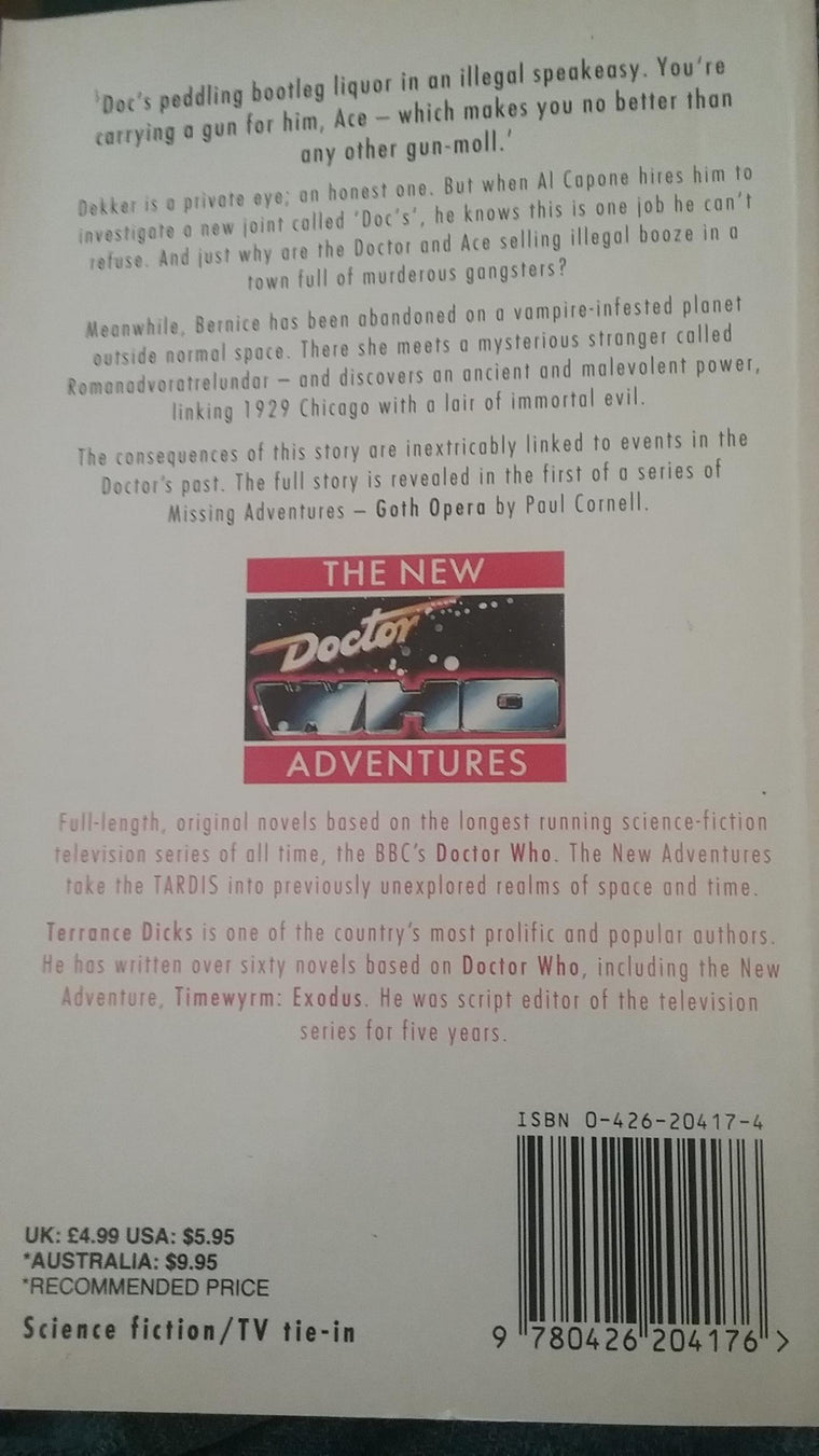 Blood Harvest (New Doctor Who Adventures) — back cover