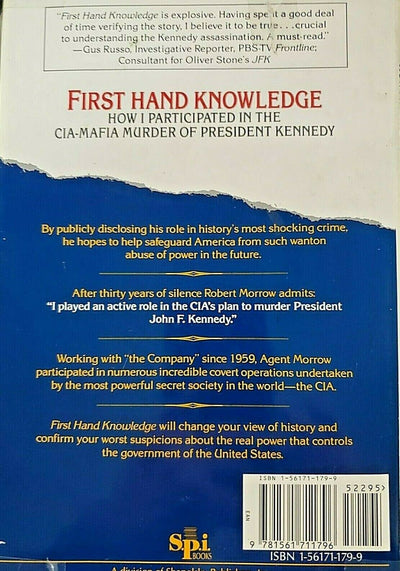 First Hand Knowledge: How I Participated in the Cia-Mafia Murder of President Kennedy