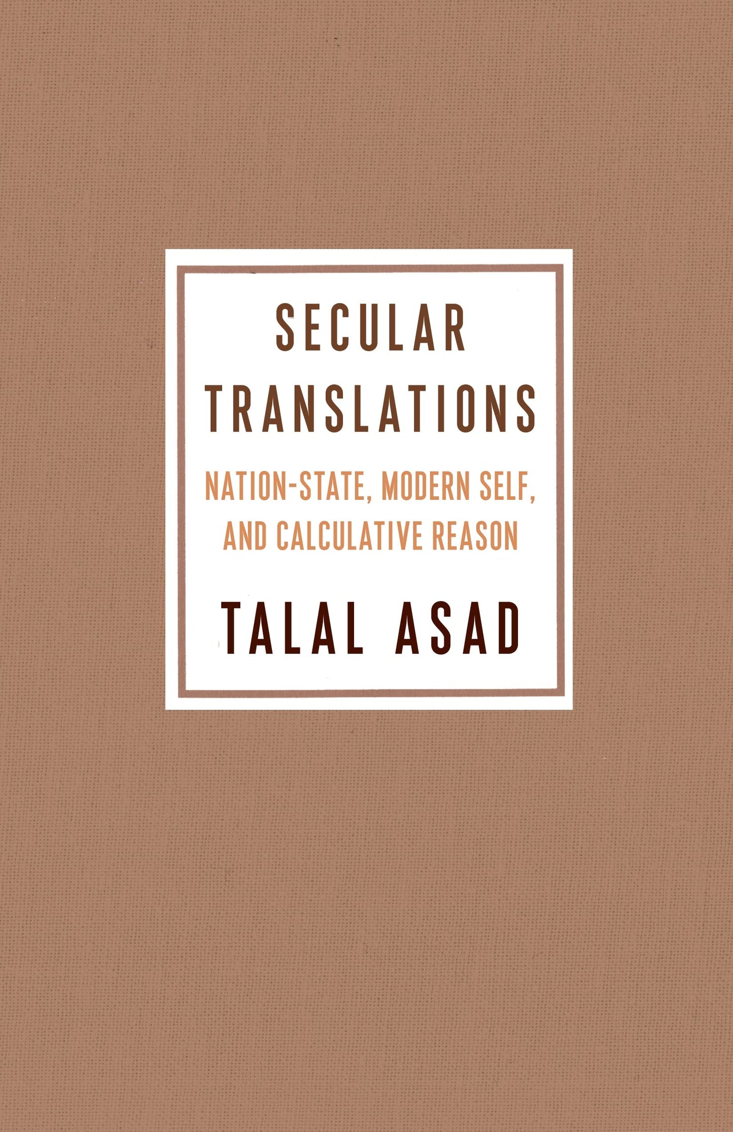 Secular Translations: Nation-State, Modern Self, and Calculative Reason (Ruth Benedict Book Series)