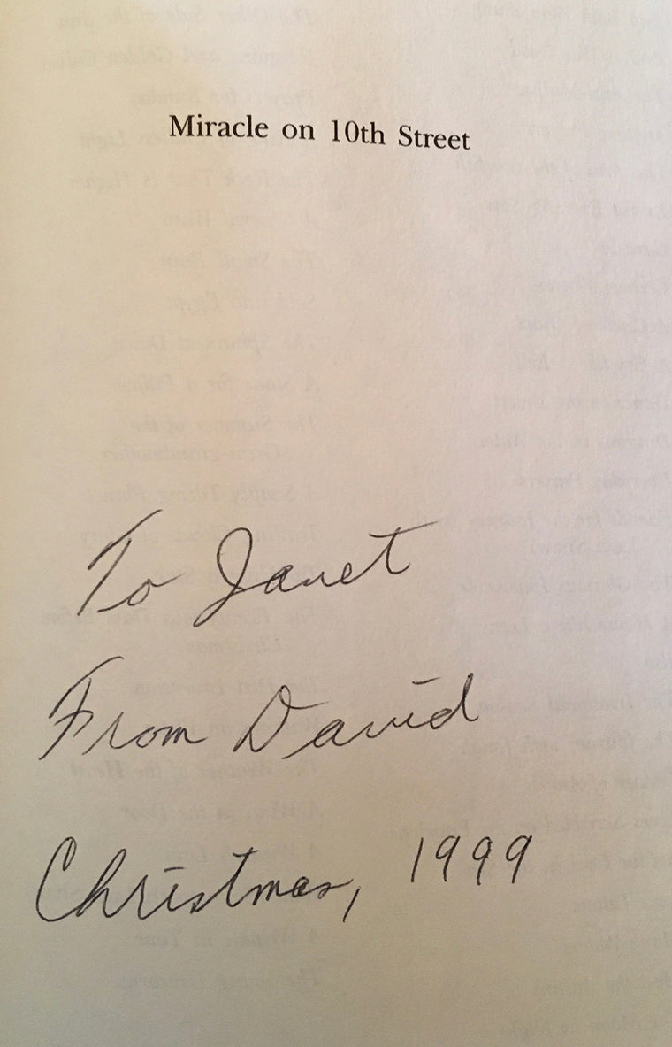 Miracle on 10th Street and Other Christmas Writings — back cover
