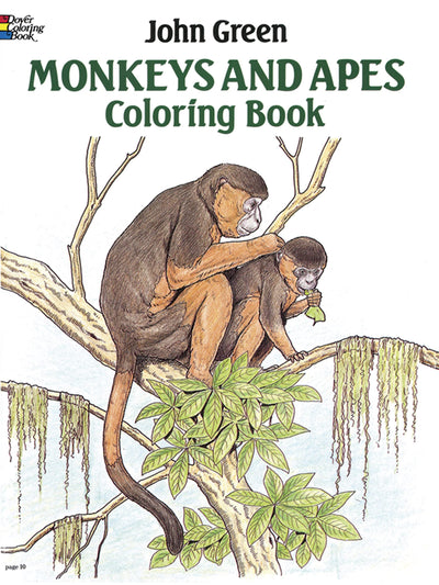 Monkeys and Apes Coloring Book (Dover Animal Coloring Books)