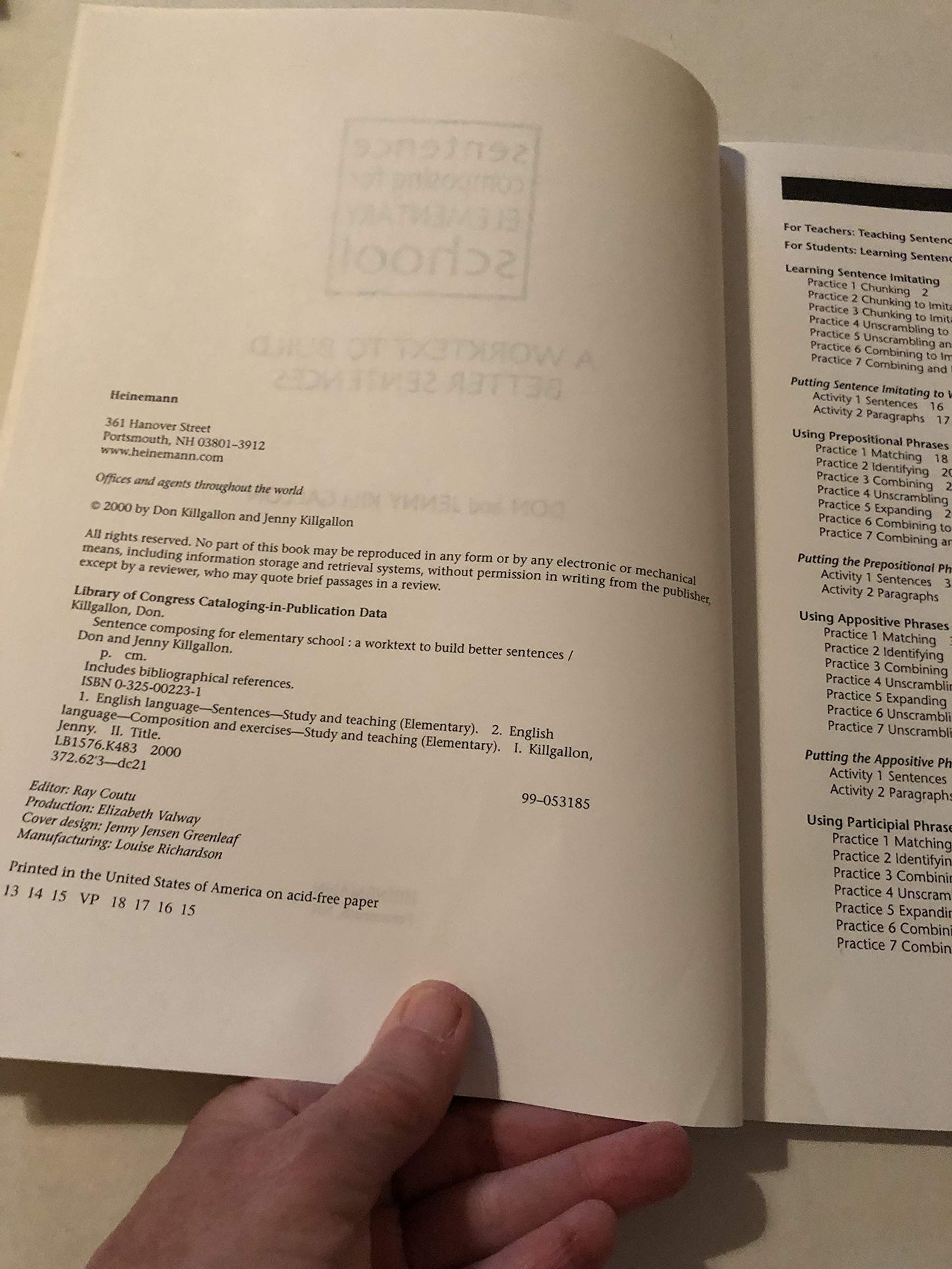 Sentence Composing for Elementary School: A Worktext to Buil