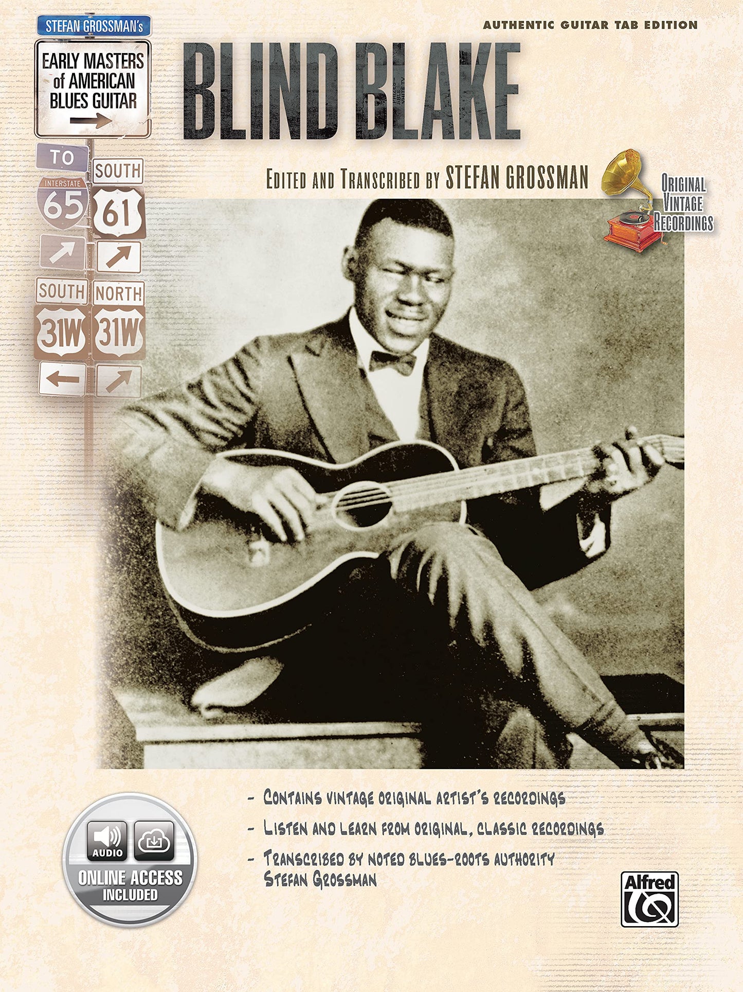 Stefan Grossman's Early Masters of American Blues Guitar: Blind Blake, Book & Online Audio