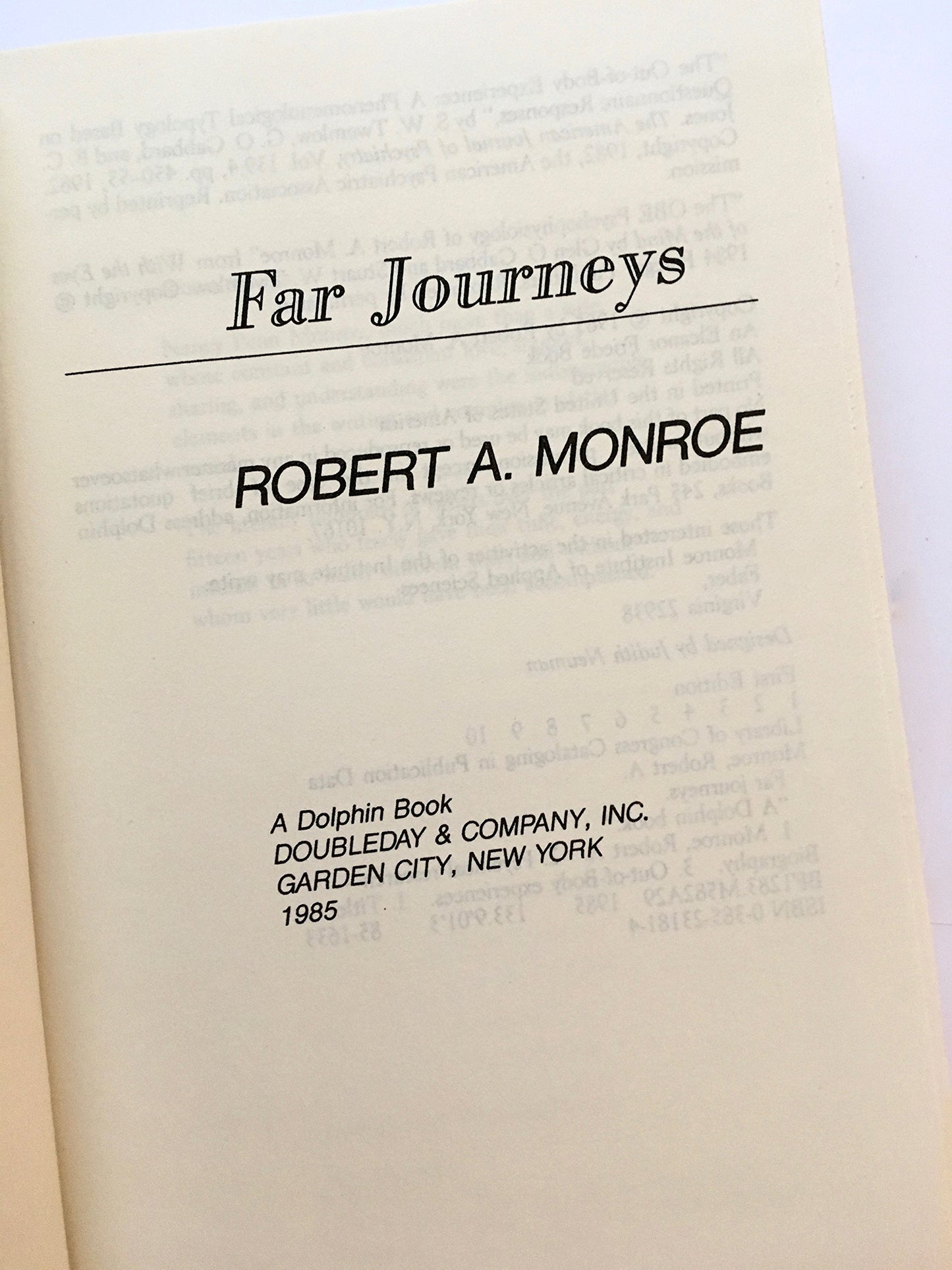 Far Journeys by Robert A. Monroe