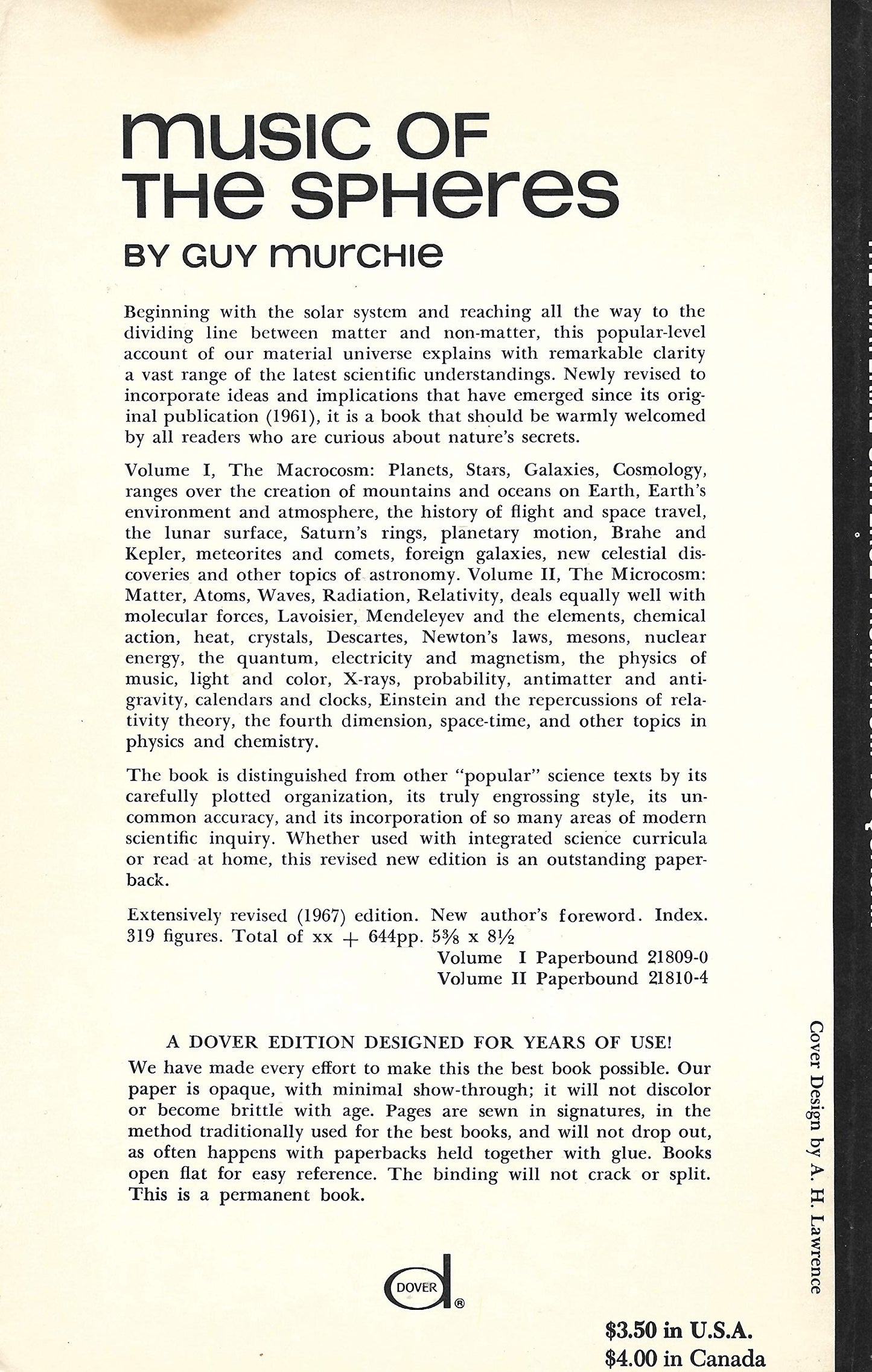Music of the Spheres: The Material Universe from Atom to Qua