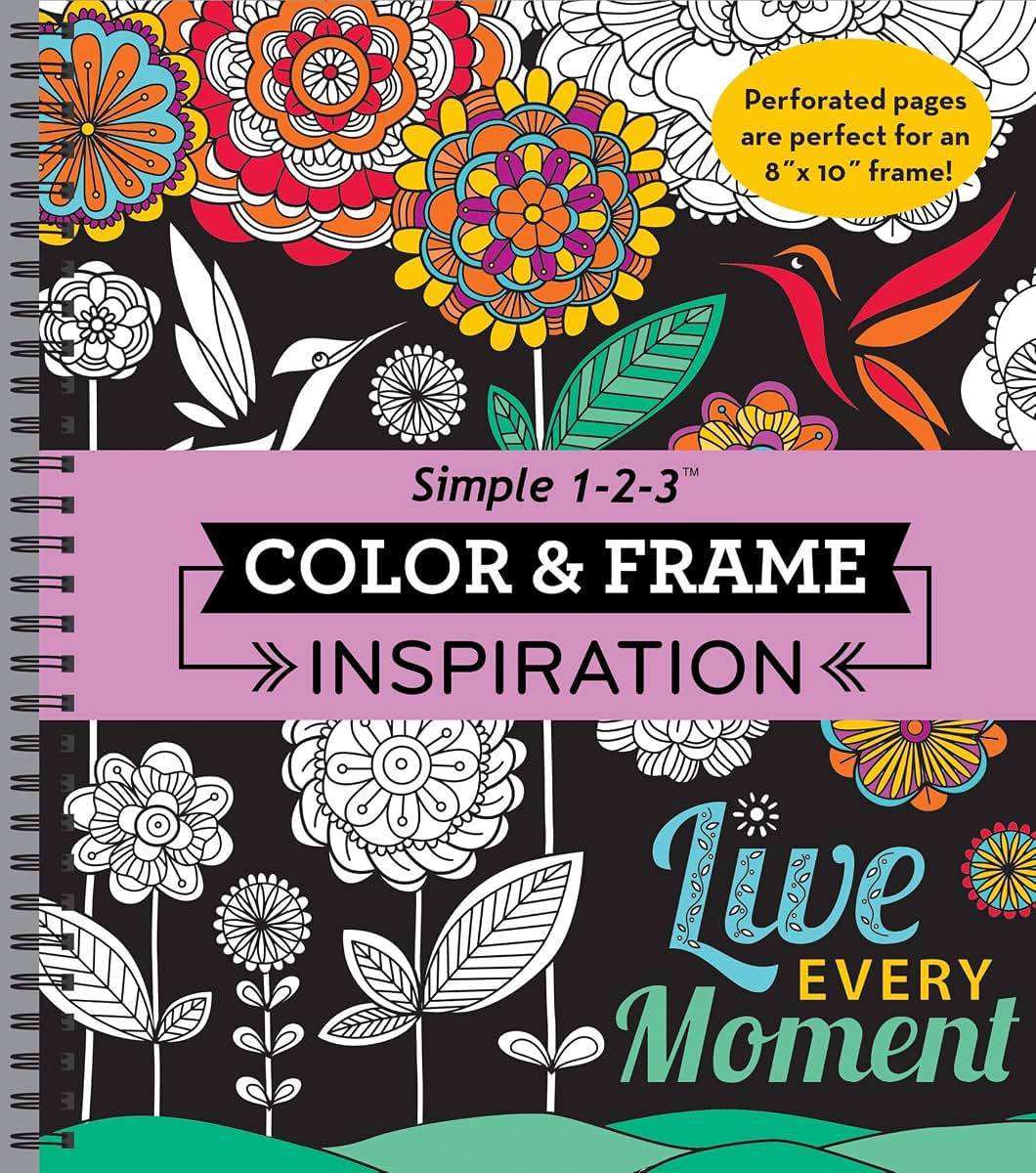 Color & Frame - Inspiration (Adult Coloring Book) by New Sea